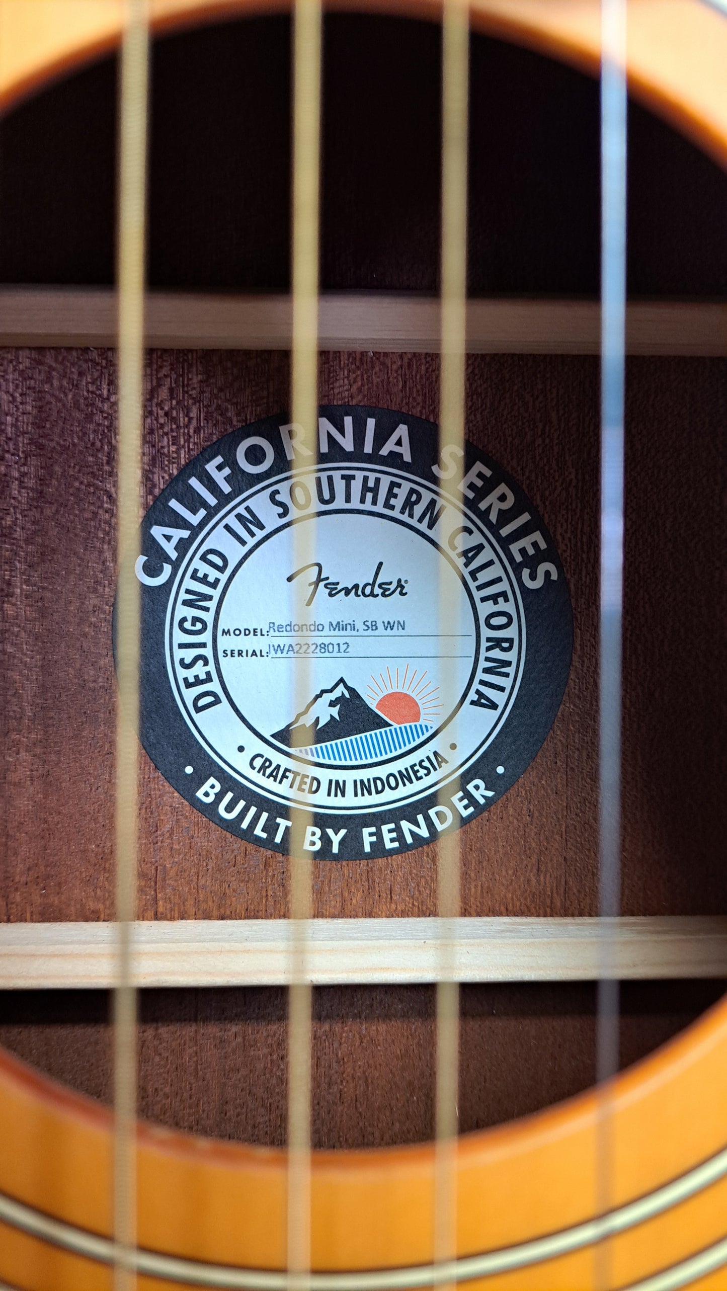 Fender Redondo Mini Acoustic Guitar - Sunburst