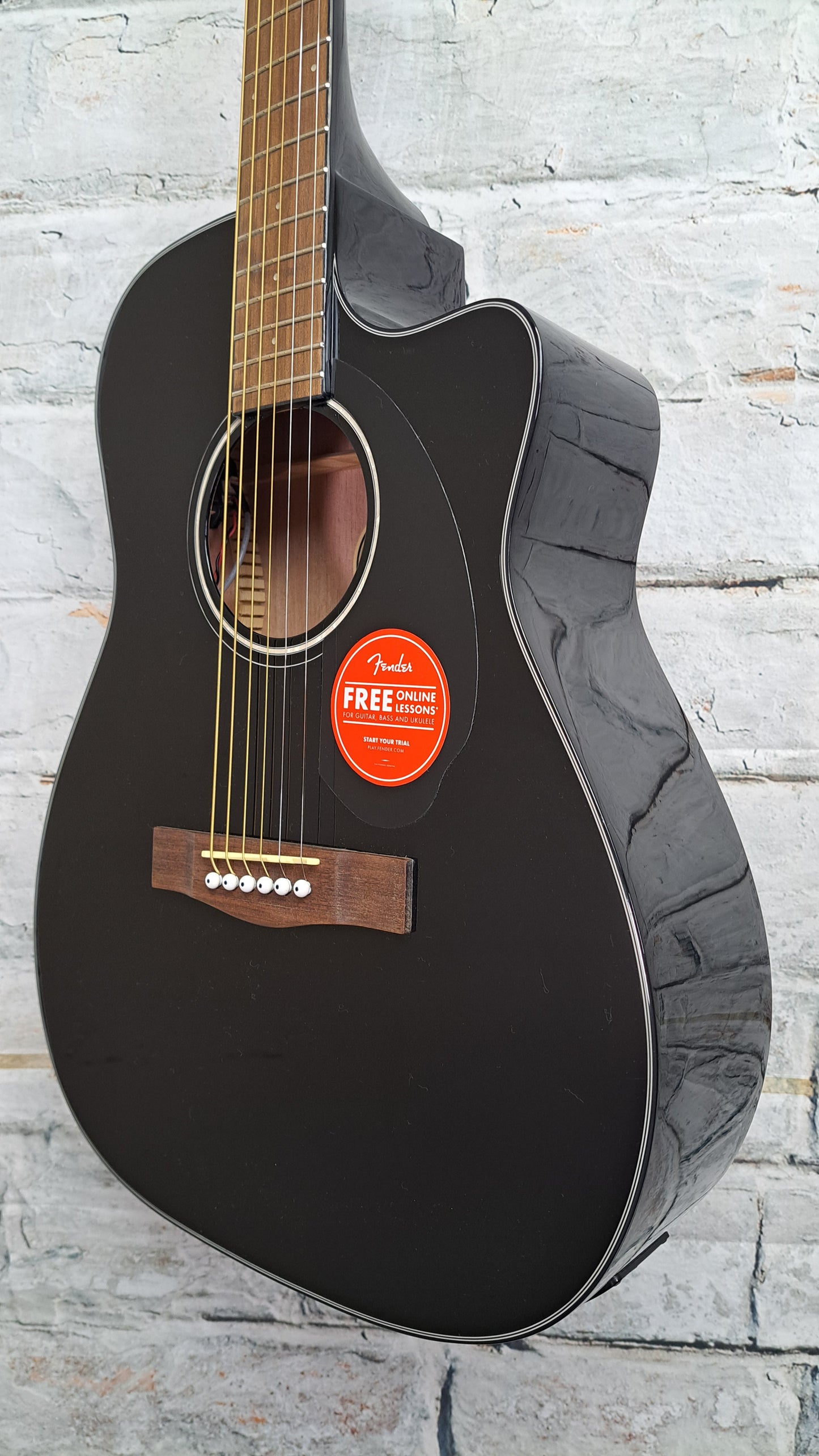 Fender CC-60SCE Acoustic-Electric Guitar - Black