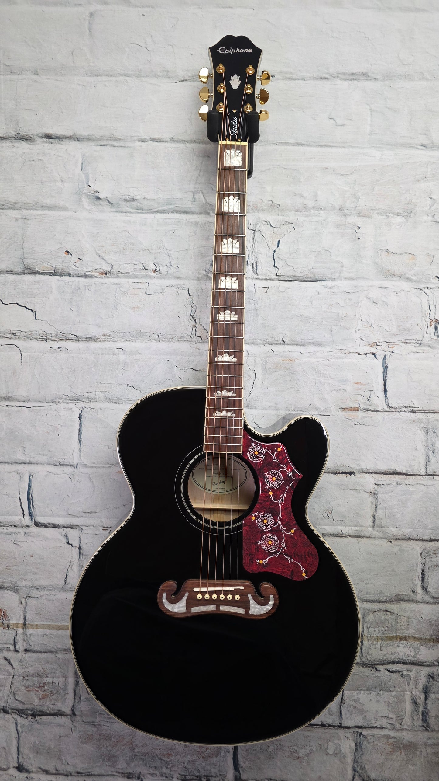 Epiphone J-200EC Studio Acoustic-Electric Guitar - Vintage Sunburst