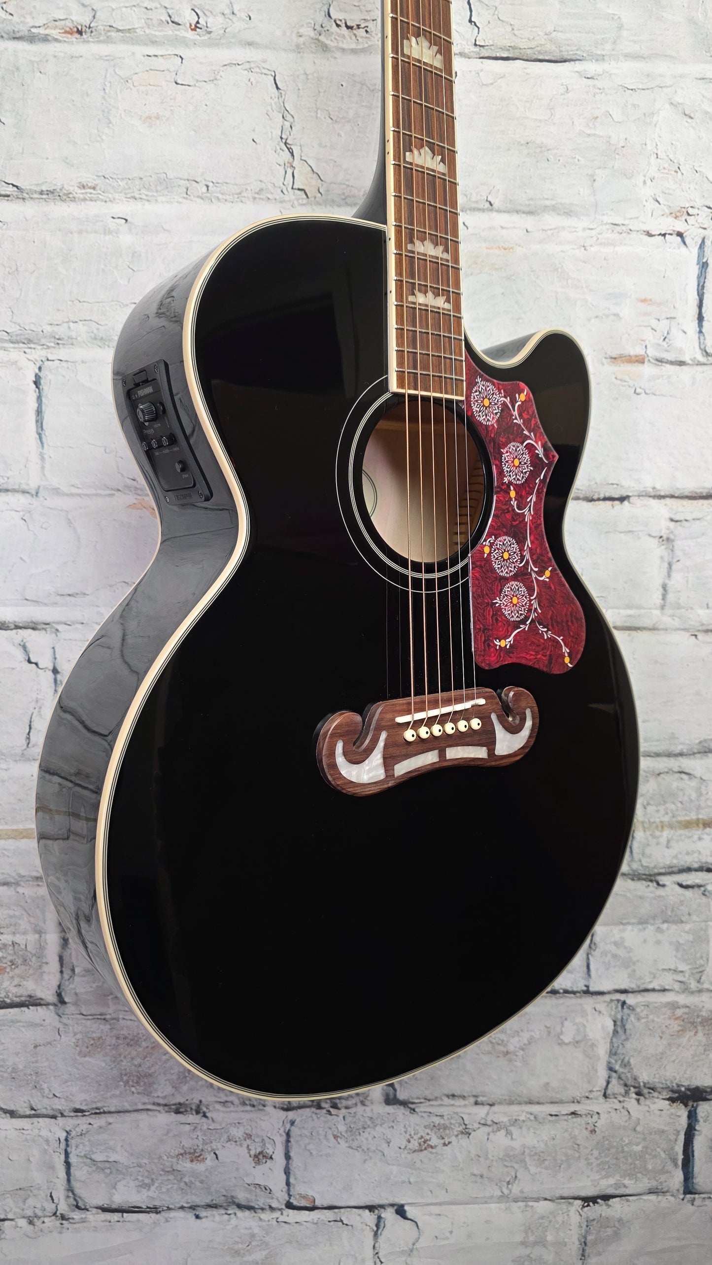 Epiphone J-200EC Studio Acoustic-Electric Guitar - Vintage Sunburst