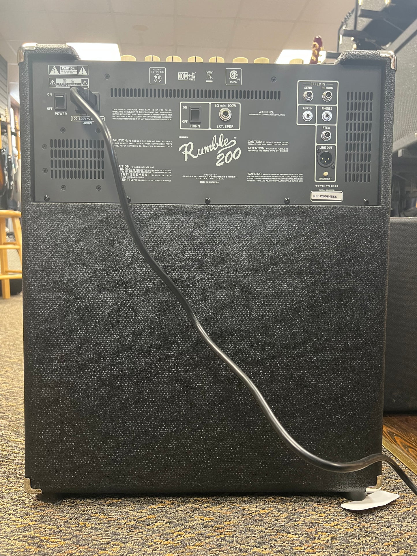 Fender Rumble 200 Watt 115 Combo Bass Amp