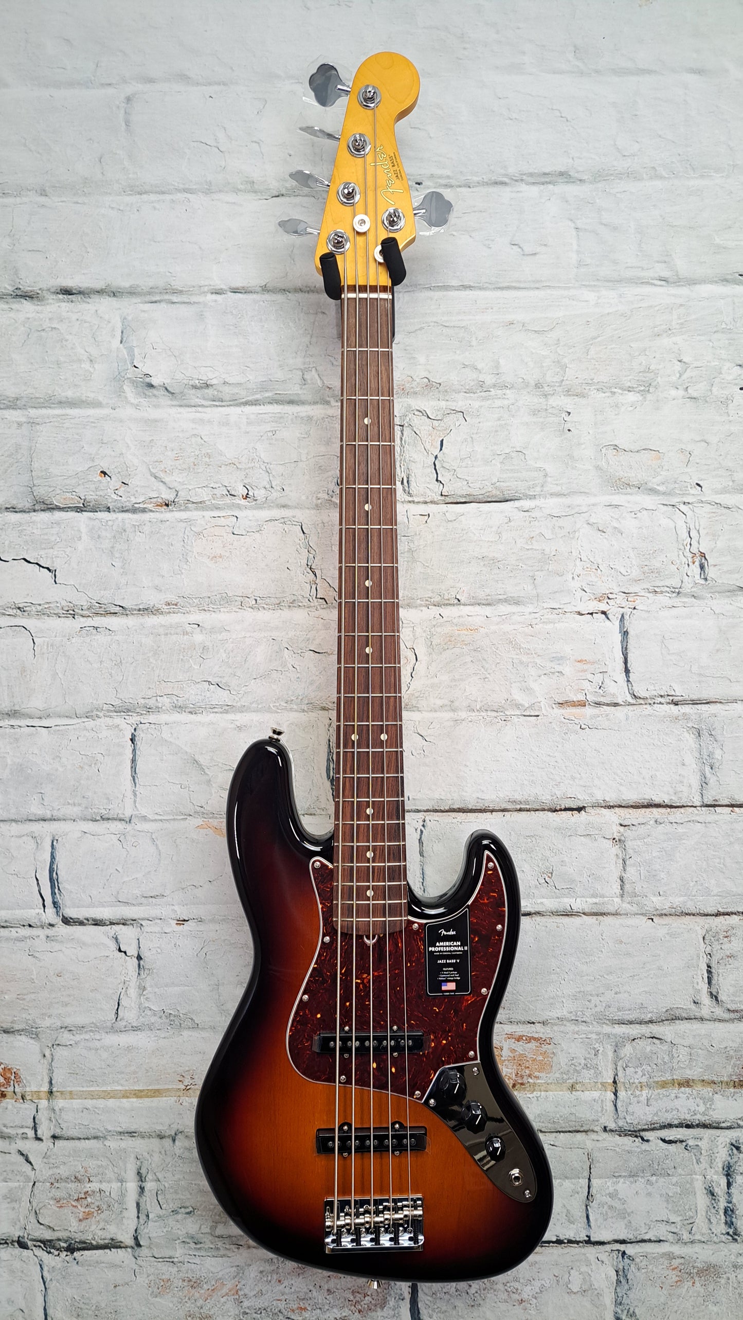 Fender American Professional II Jazz Bass V - 3 Color Sunburst w/Rosewood Fingerboard