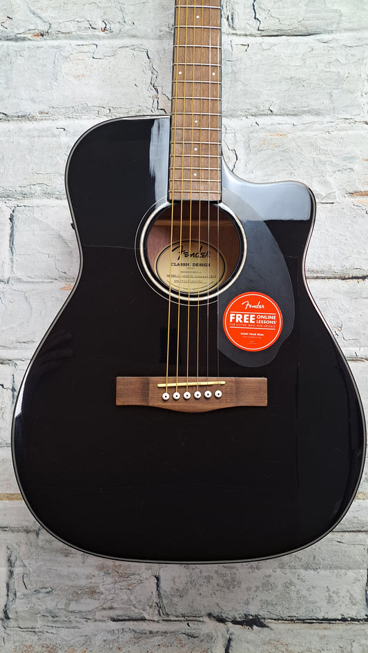 Fender CC-60SCE Acoustic-Electric Guitar - Black
