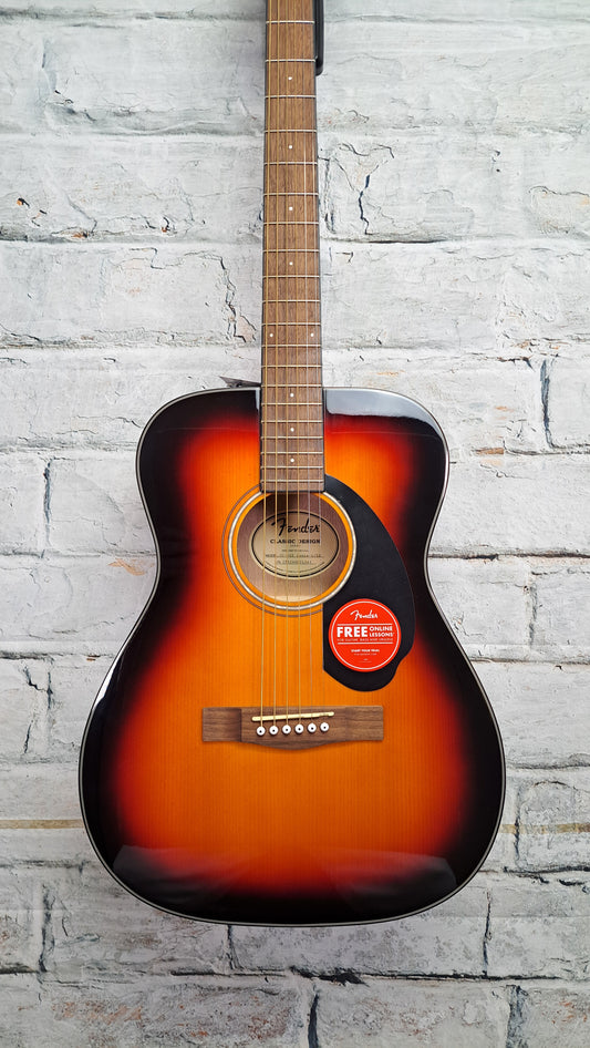 Fender CC-60S Concert Acoustic Guitar - 3-color Sunburst