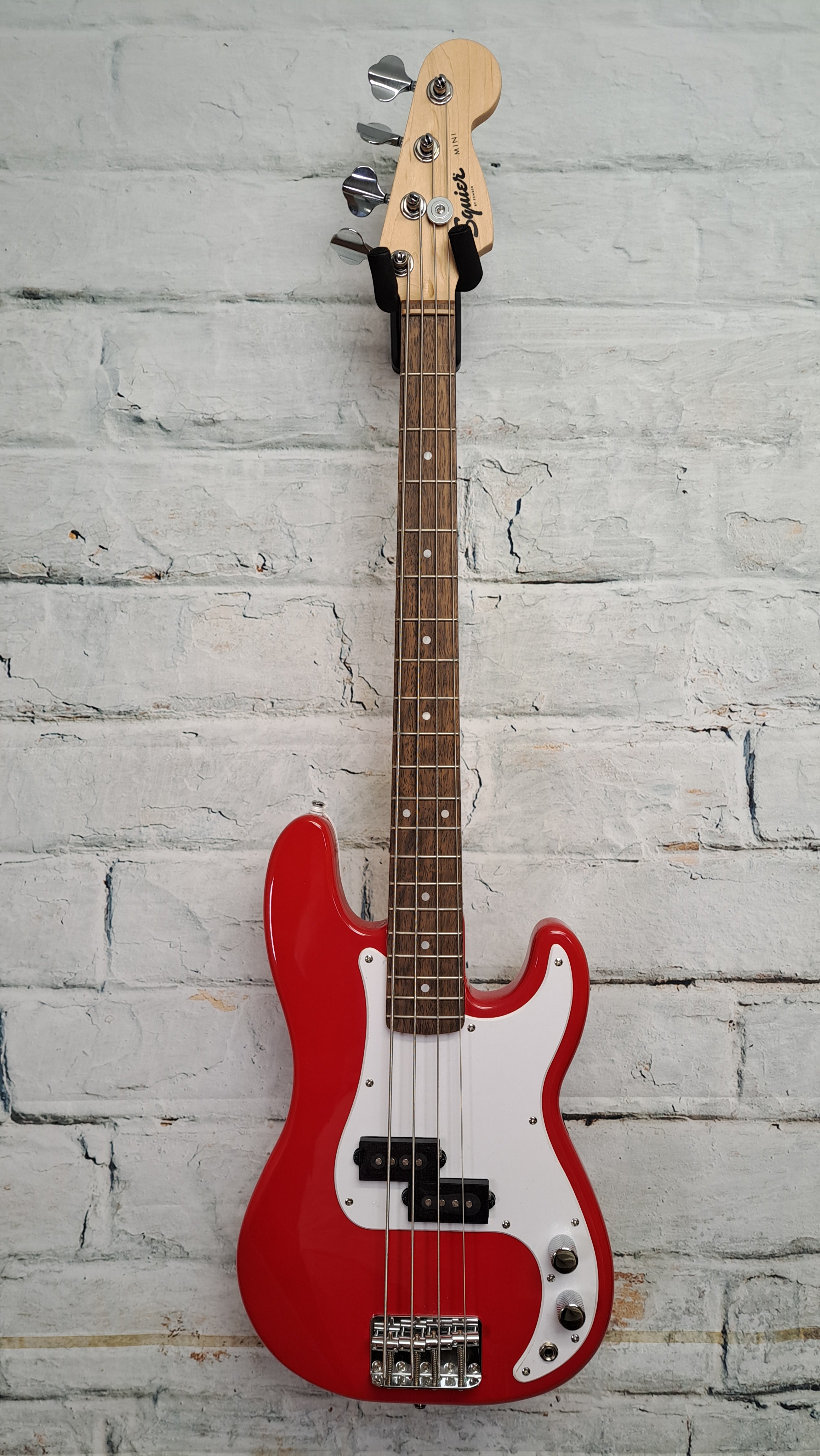 Squier Mini Precision Electric Bass - Red – Will West Music and Sound