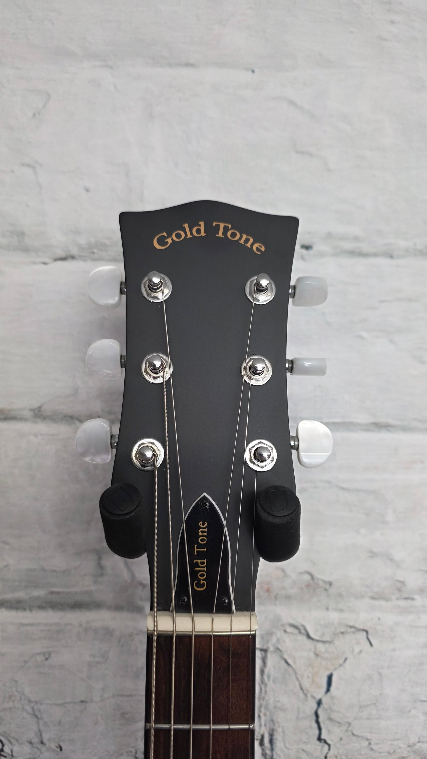 Gold Tone CC-Banjitar Cripple Creek Banjitar - Vintage Brown Satin