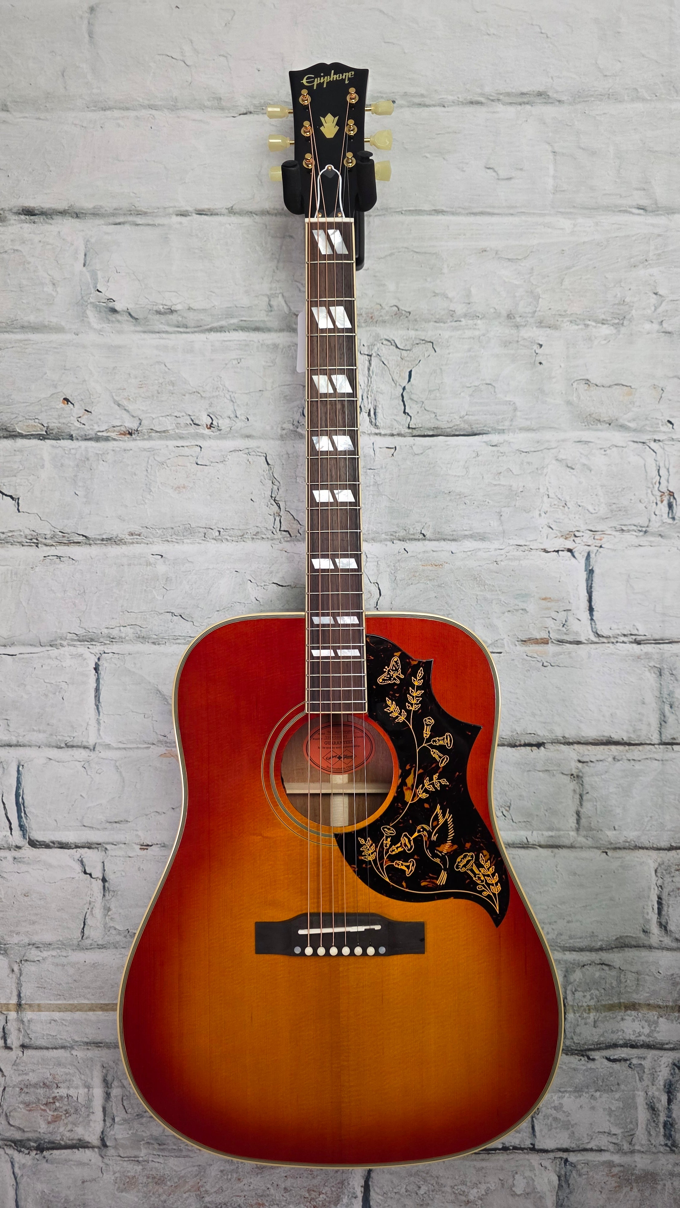 希少カラー！Epiphone hummingbird Artist ダンカンPU Open Box Epiphone Hummingbird Artist Acoustic Guitar Faded