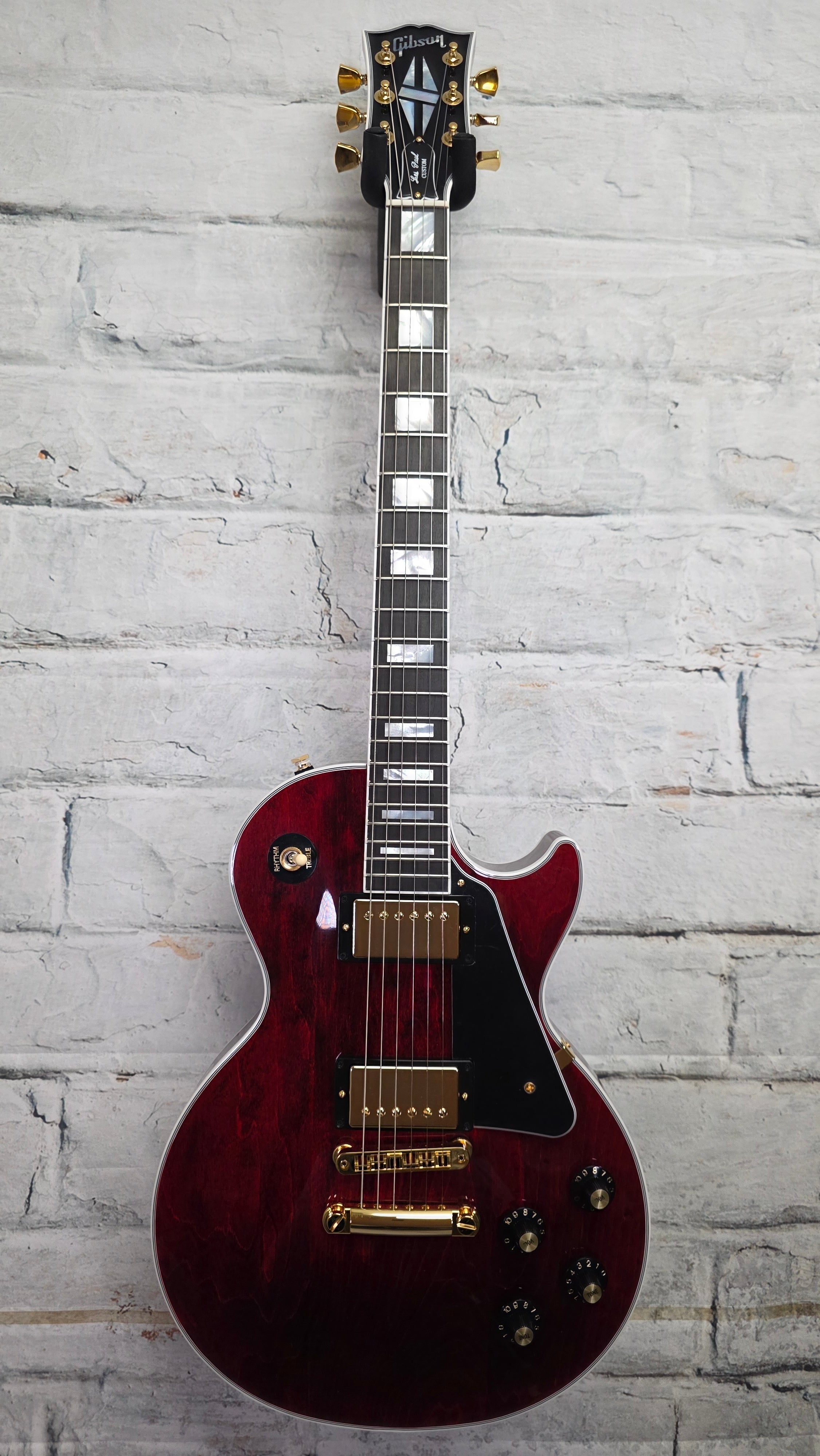 ギター Gibson Les Paul Custom Wine Red Gibson Custom Shop Les Paul Custom - Wine Red