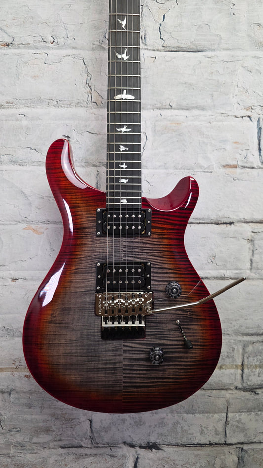 PRS SE Custom 24 Floyd Electric Guitar - Charcoal Cherry Burst