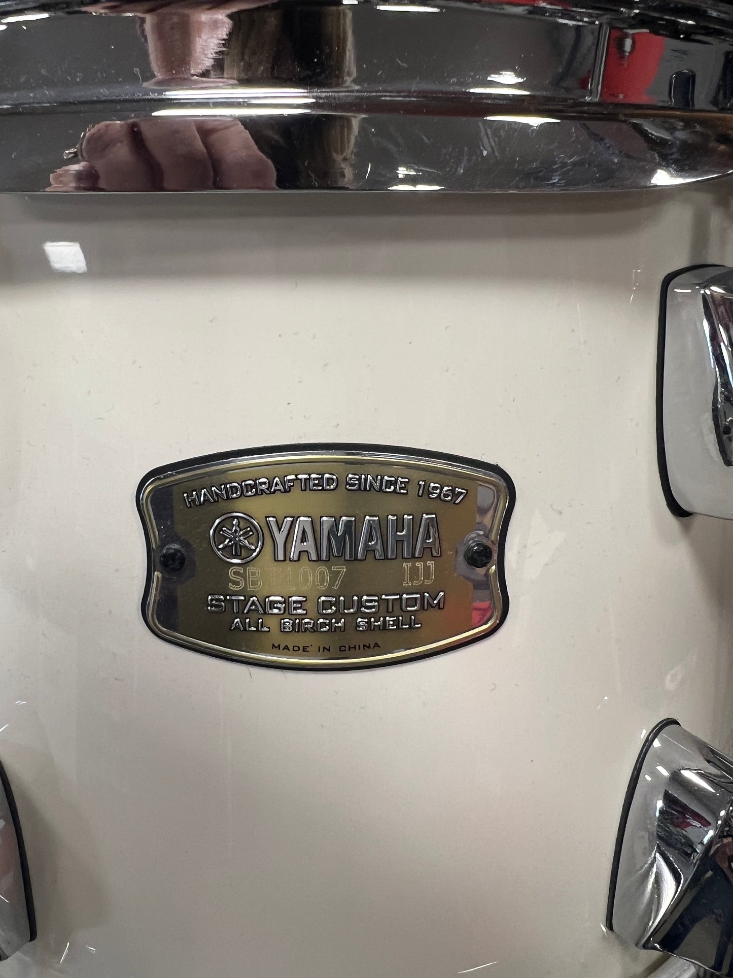 Yamaha Stage CUstom Birch 5-pc drum set -Pure White with hardware