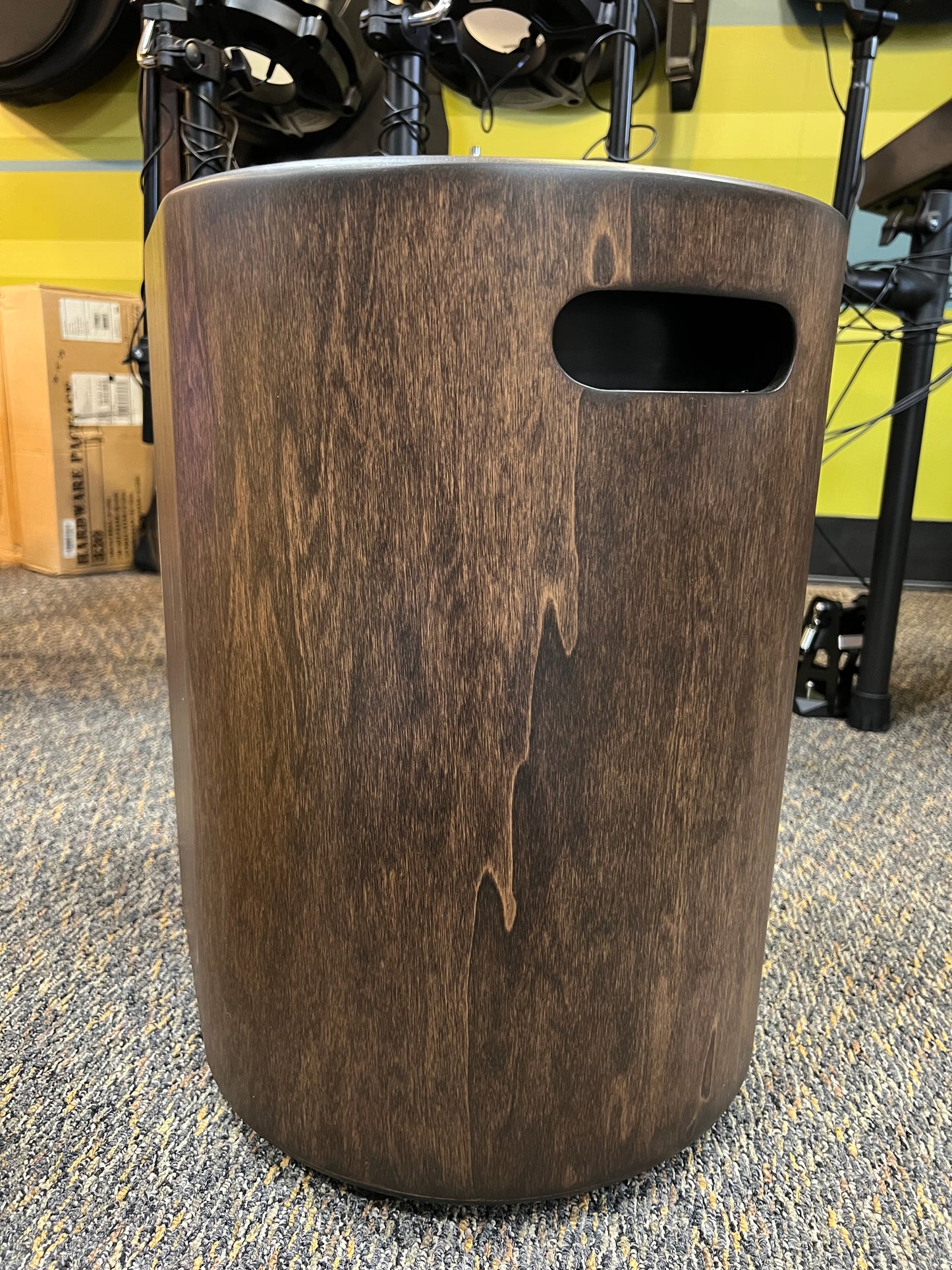 Latin Percussion Round Back Bass Cajon <Mahogany