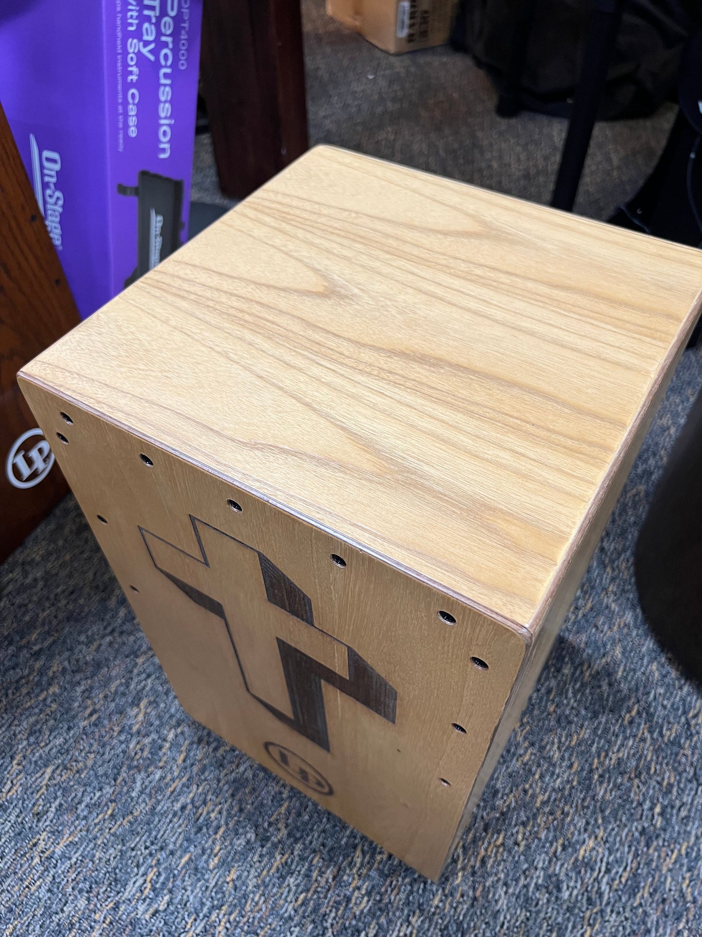 Latin Percussion Cross Cajon- Natural