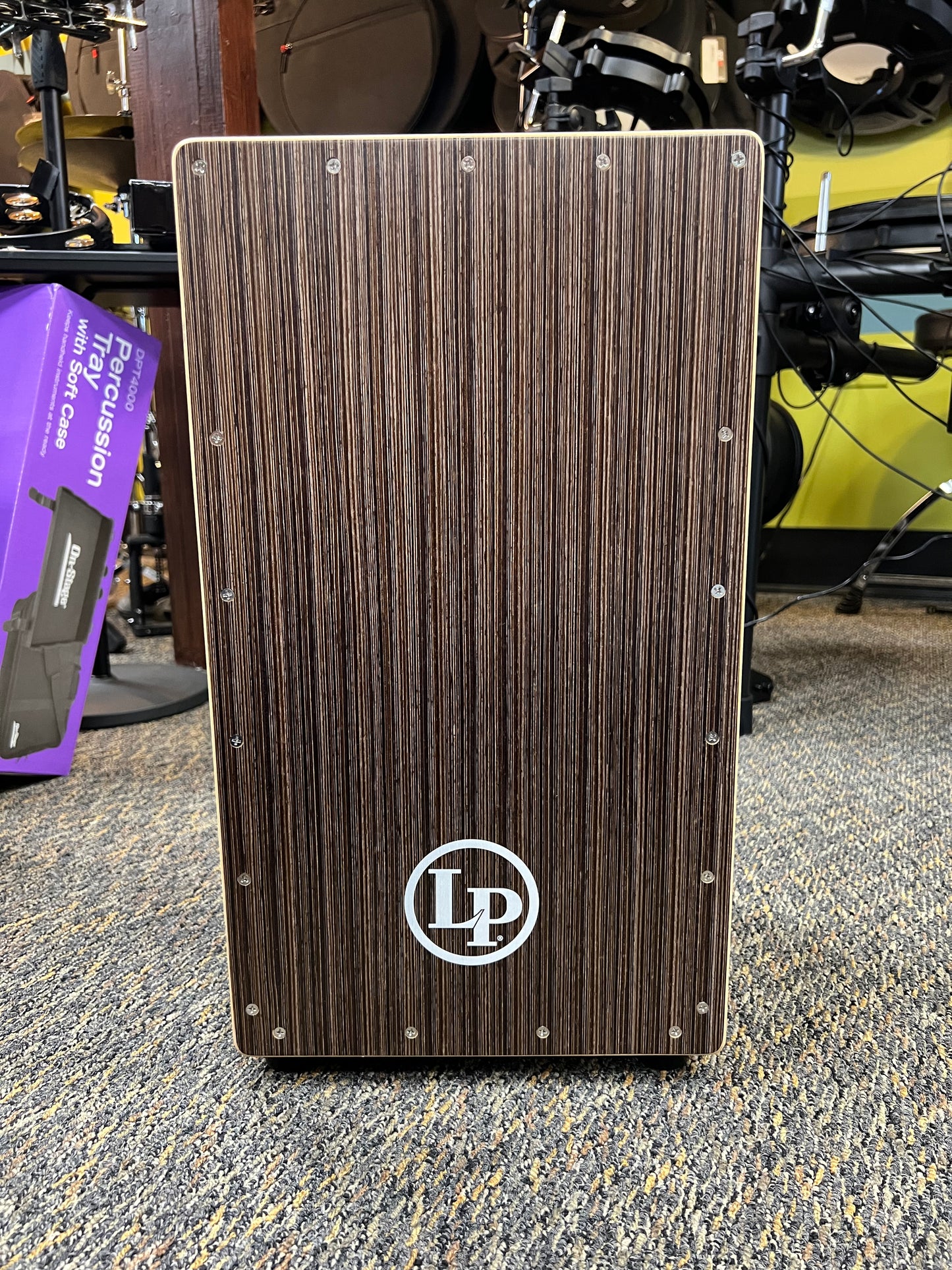 Latin Percussion City Exotic Cajon with Walnut Craftwood Soundbox