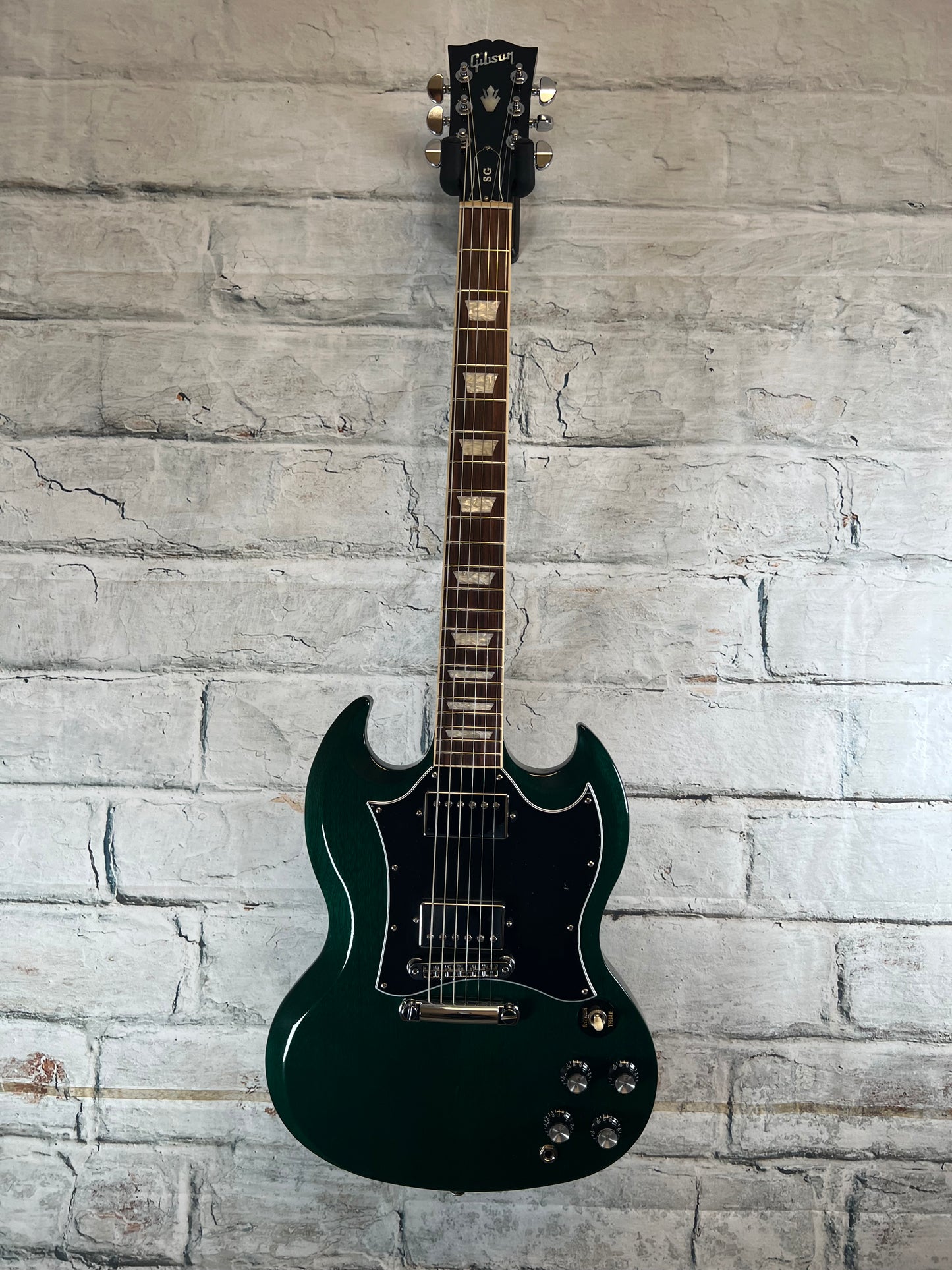 Used Gibson SG Standard Translucent Teal with Deluxe Gig Bag