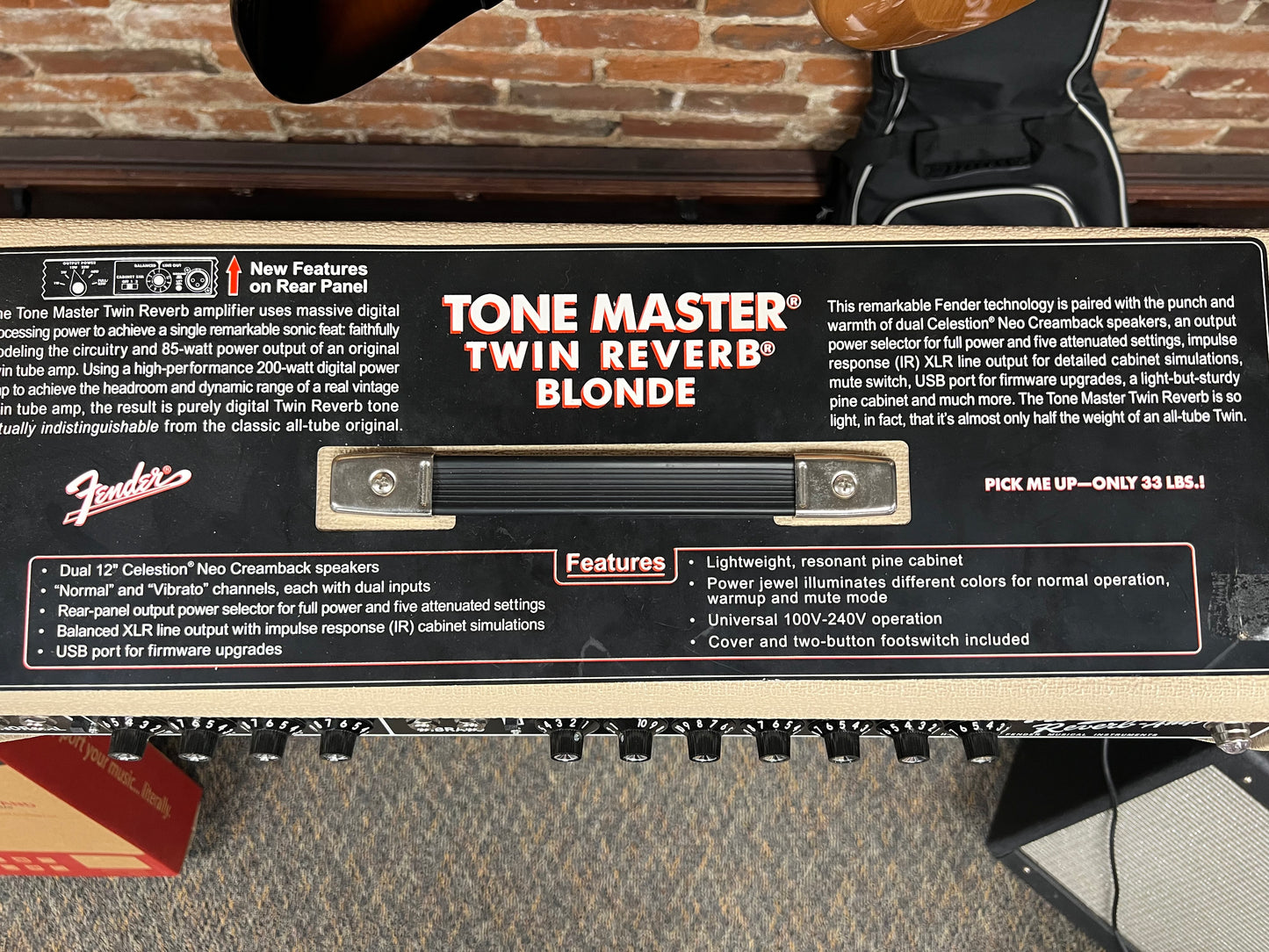 Fender Tone Master Twin Reverb Blonde Cream back Edition