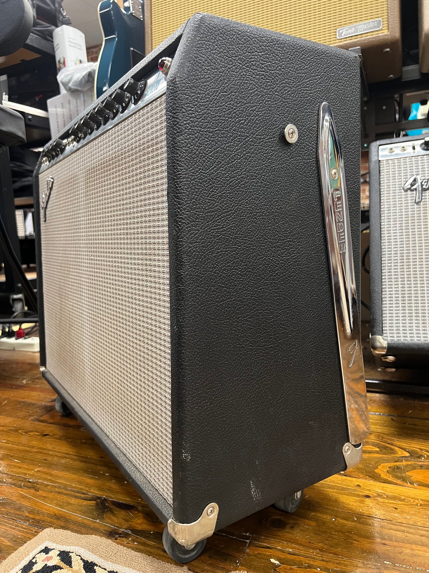 Used Fender Twin Reverb MV With Factory JBL Speakers and wheels