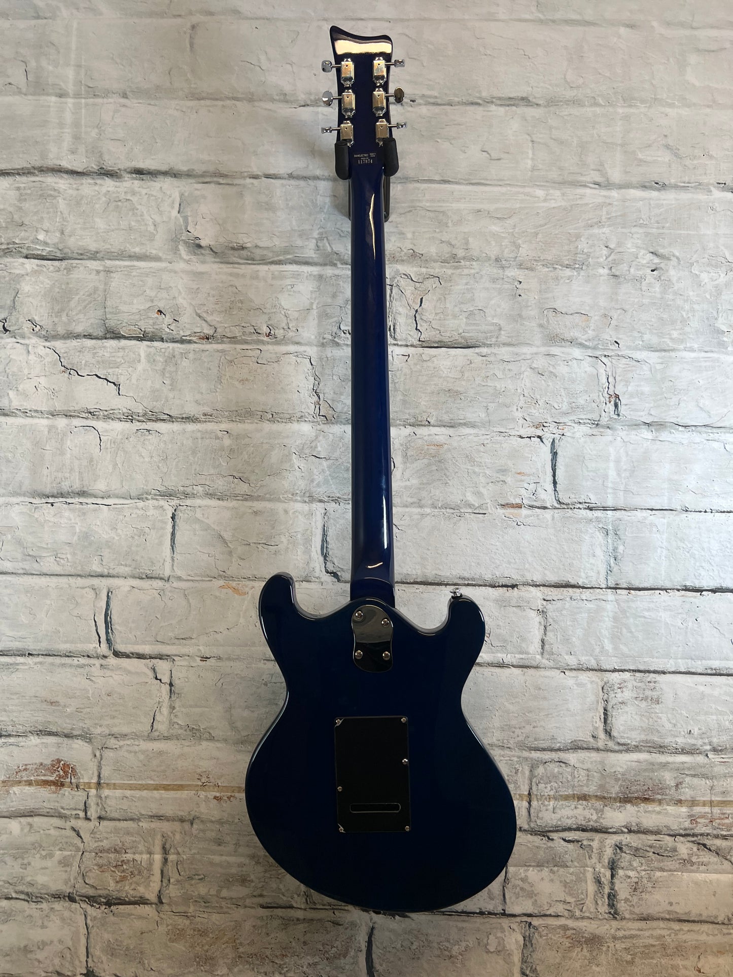 Used Danelectro 66BT-TRBLUE Semi-Hollow Double Cutaway