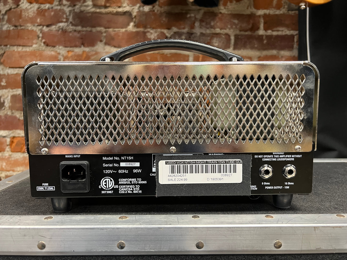 Used Vox NT15H Night Train 15W Amplifier Head