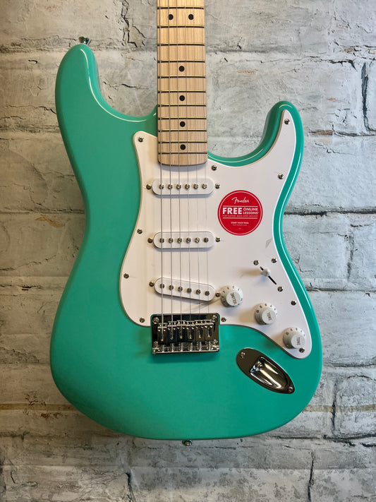 Squier Sonic Stratocaster HT, Maple Fingerboard, White Pickguard