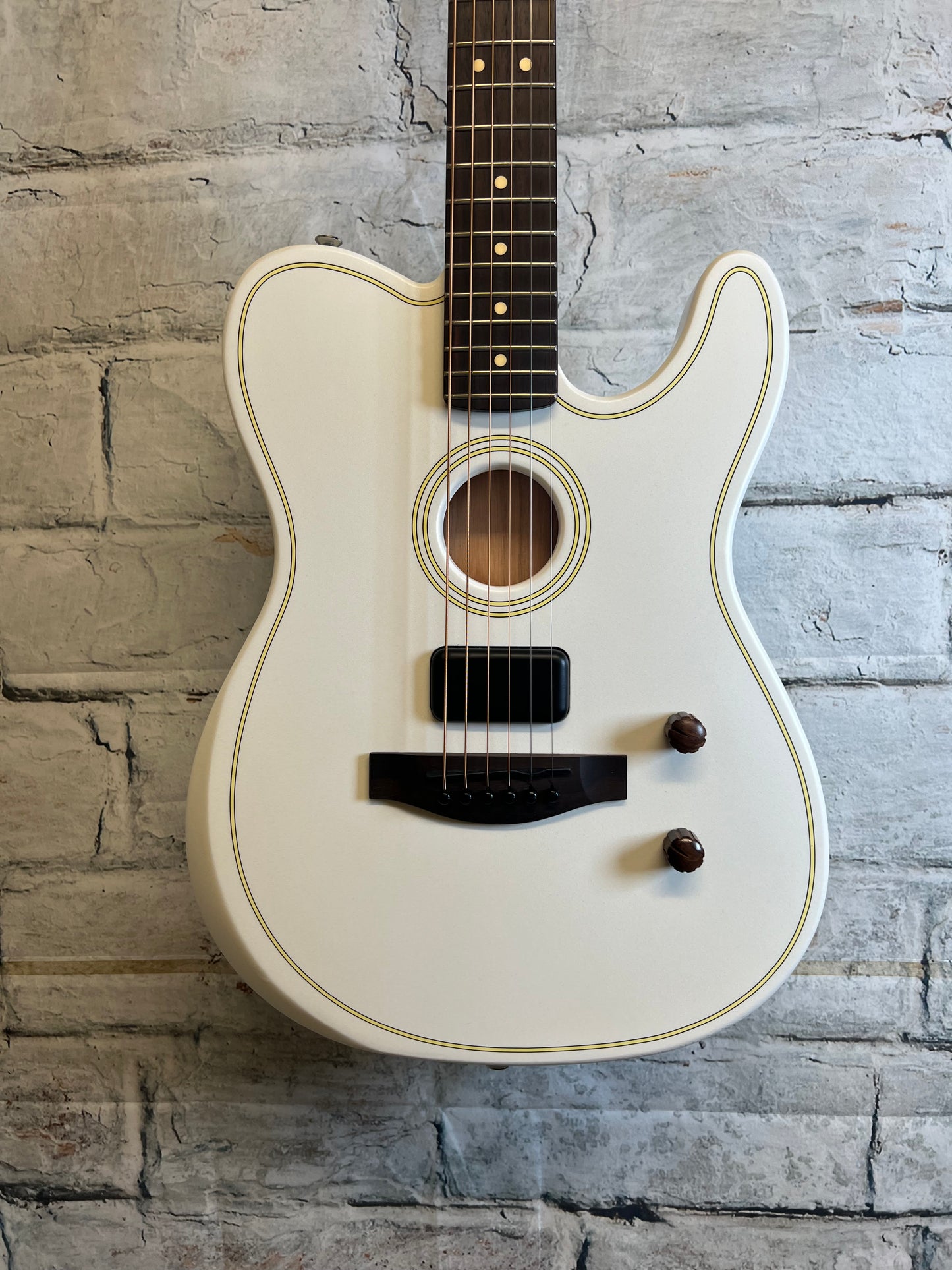 Fender Limited Edition Acoustasonic Standard Telecaster-Arctic White