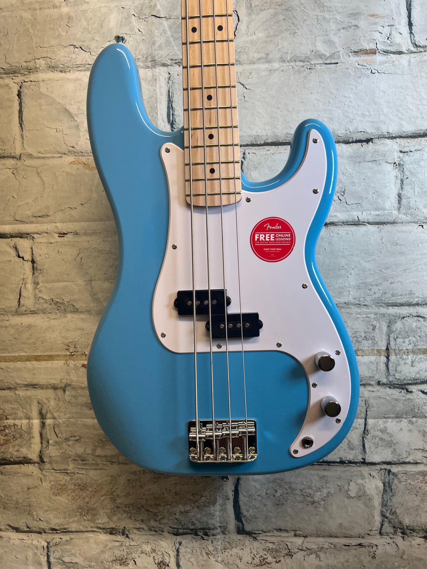 Squier Sonic Precision Bass, Maple Fingerboard,White Pickguard