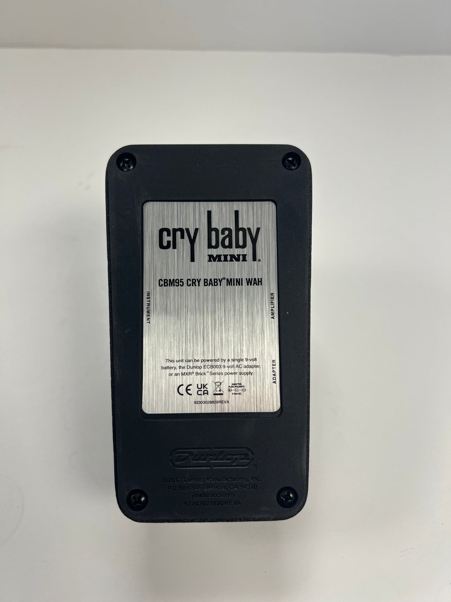 Dunlop Cbm95 Cry Baby Mini Wah Effects Pedal