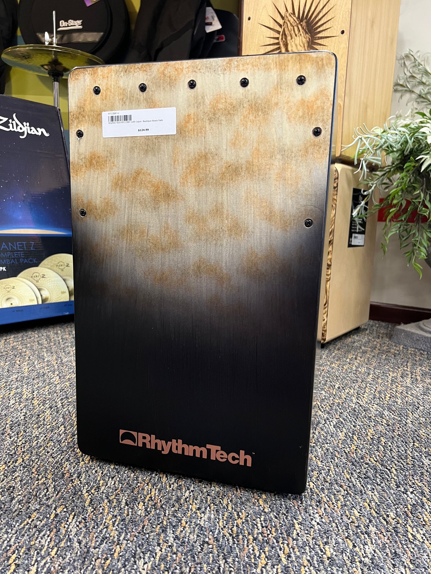 Rhythm Tech RTCCBBF Cafe Cajon- Boutique Black Fade