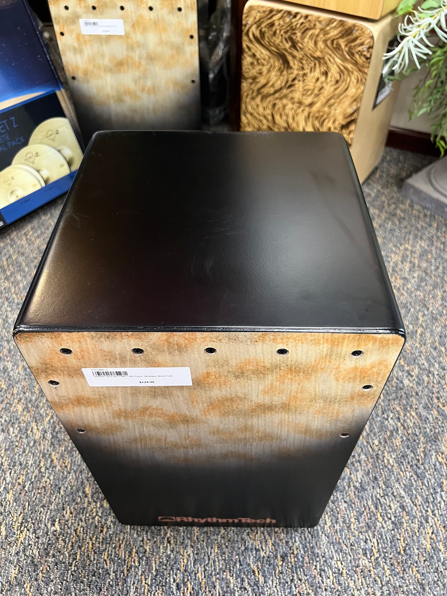 Rhythm Tech RTCCBBF Cafe Cajon- Boutique Black Fade