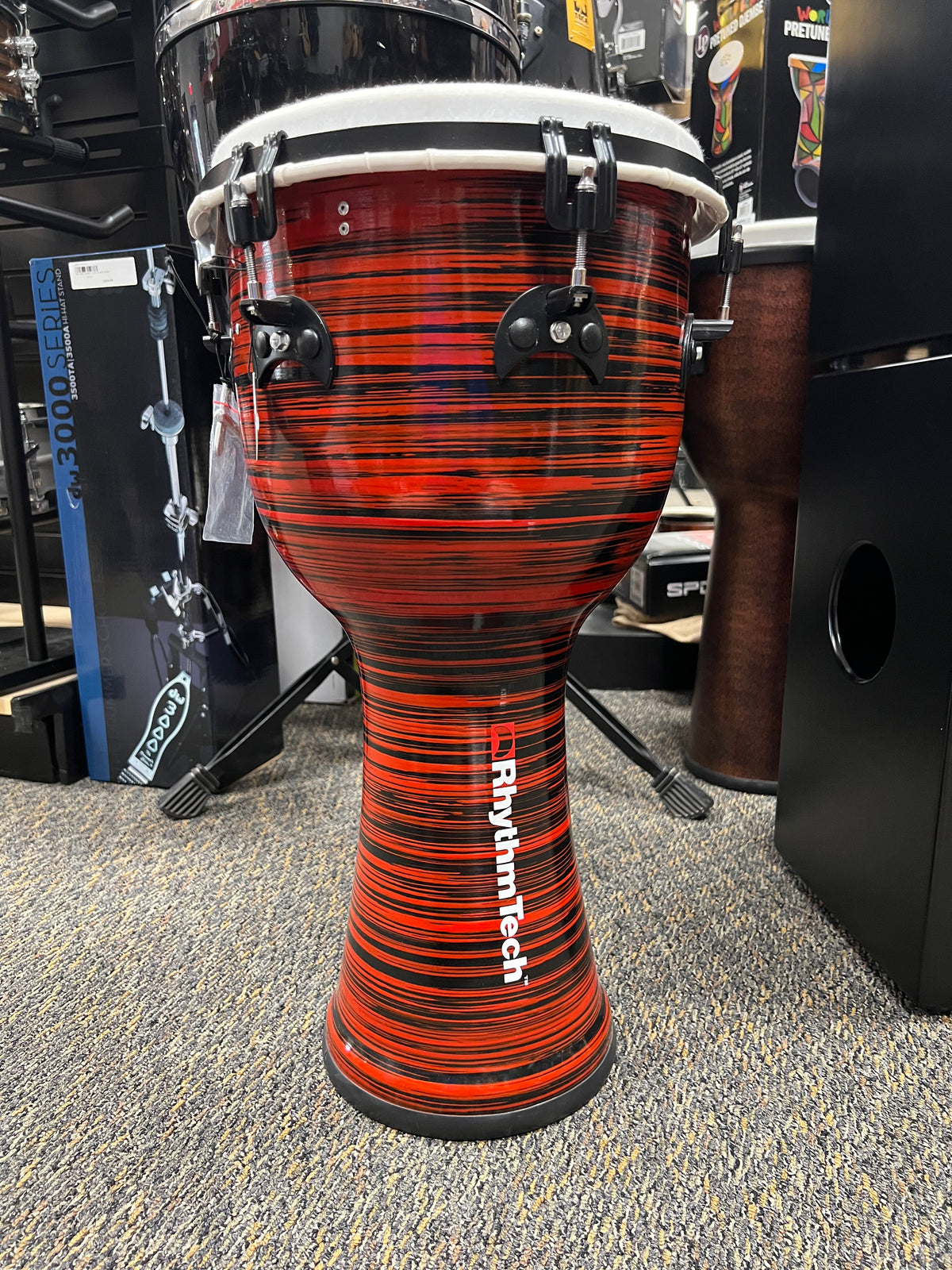 Rhythm Tech Limited Edition Djembe - Red Selvato