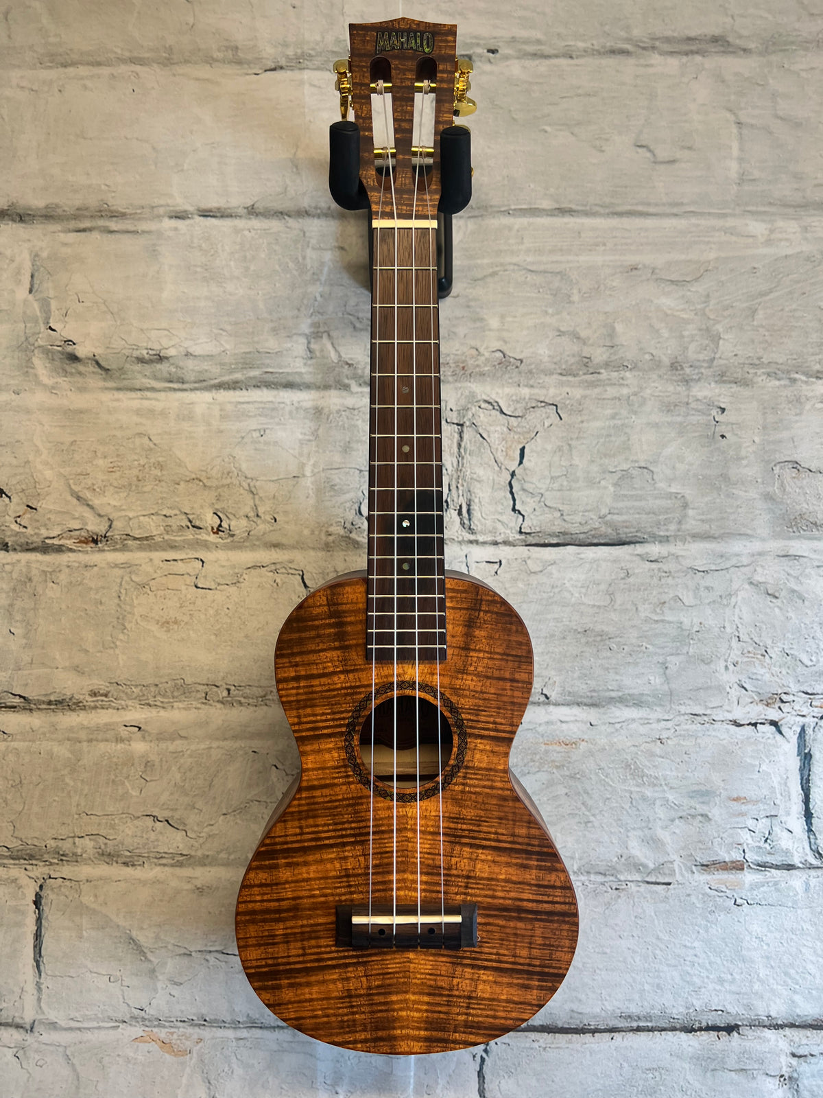 Mahalo MA2KA Artists Elite Series Concert Ukulele-Koa Photo Flame with Bag