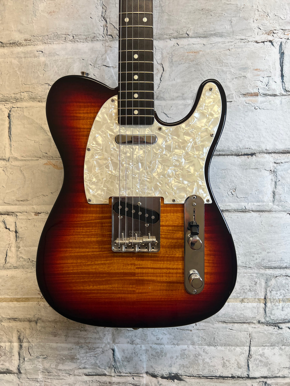 Used Fender Made in Japan Photo Flame Telecaster with Hardshell Case