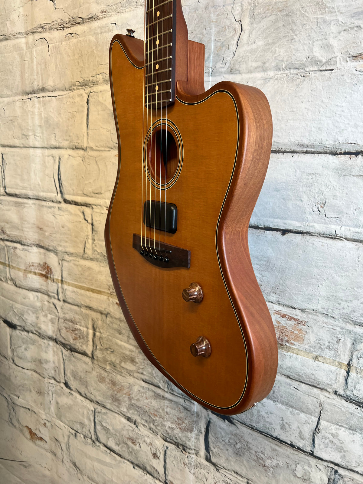 Fender Acoustasonic Standard Jazzmaster, Aged Natural