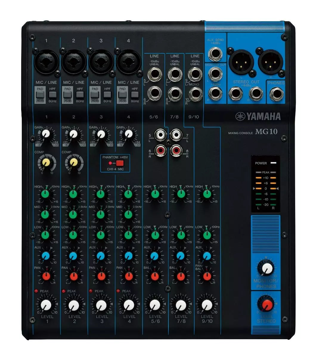Yamaha MG10 10-Channel Analog Mixer